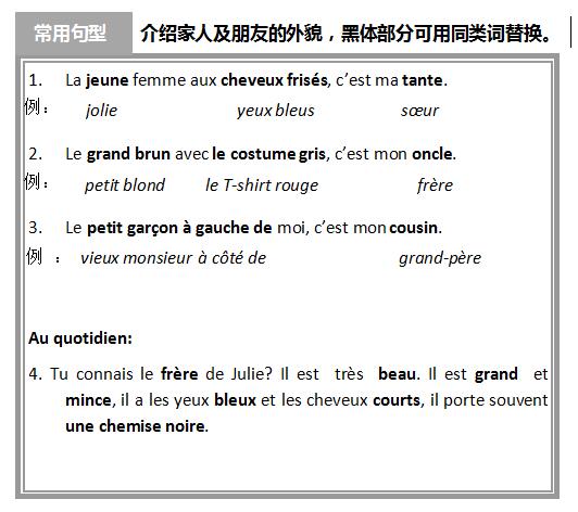 法語(yǔ)詞匯手冊(cè)學(xué)習(xí):家庭成員篇